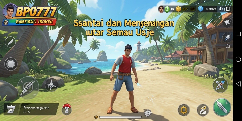 Tampilan gameplay seru dari BPO777 yang menghibur dan santai.