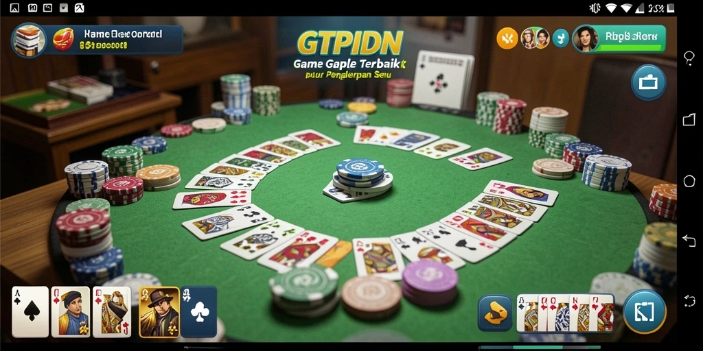 Screenshot GTPIDN menampilkan gameplay Gaple yang seru.