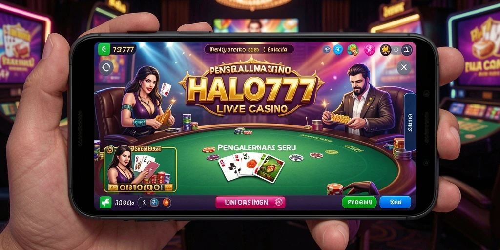 Gameplay Live Casino HALO777 yang menegangkan dan interaktif.