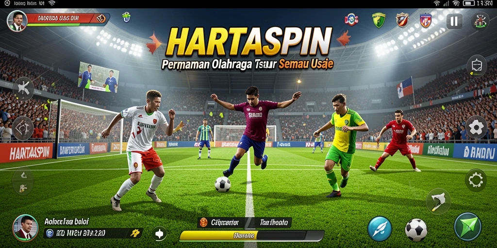 Gameplay HARTASPIN yang menegangkan dan menyenangkan.