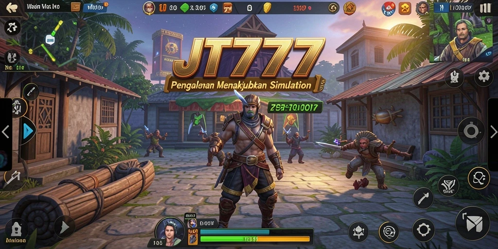 Tampilan menarik dari gameplay JT777 yang penuh warna dan interaksi.