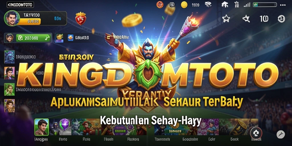 Tangkapan layar utama KINGDOMTOTO menunjukkan fitur utilitas yang memudahkan pengguna.