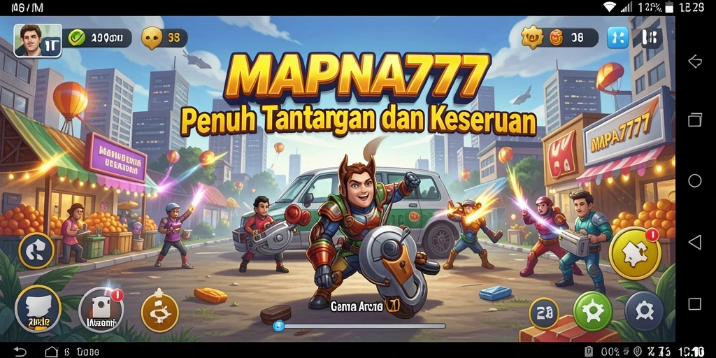 Tampilan utama gameplay <strong>MAPNA777</strong> yang memukau dan penuh aksi.