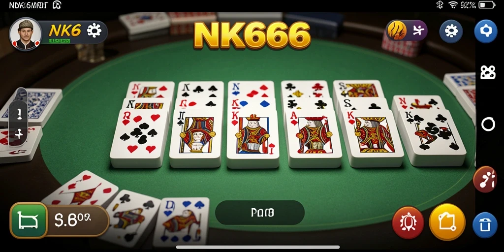 Tangkapan layar utama NK666 menampilkan permainan Domino yang seru dan menantang.