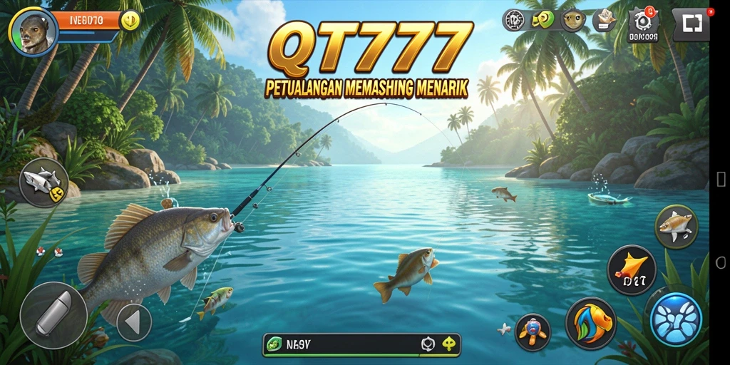 Screenshot gameplay QT777 menampilkan pengalaman memancing yang menarik.