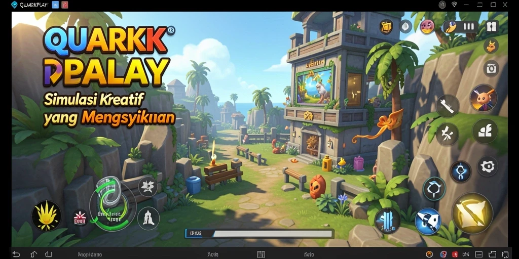 Tampilan gameplay QUARKPLAY yang menawan dan interaktif.