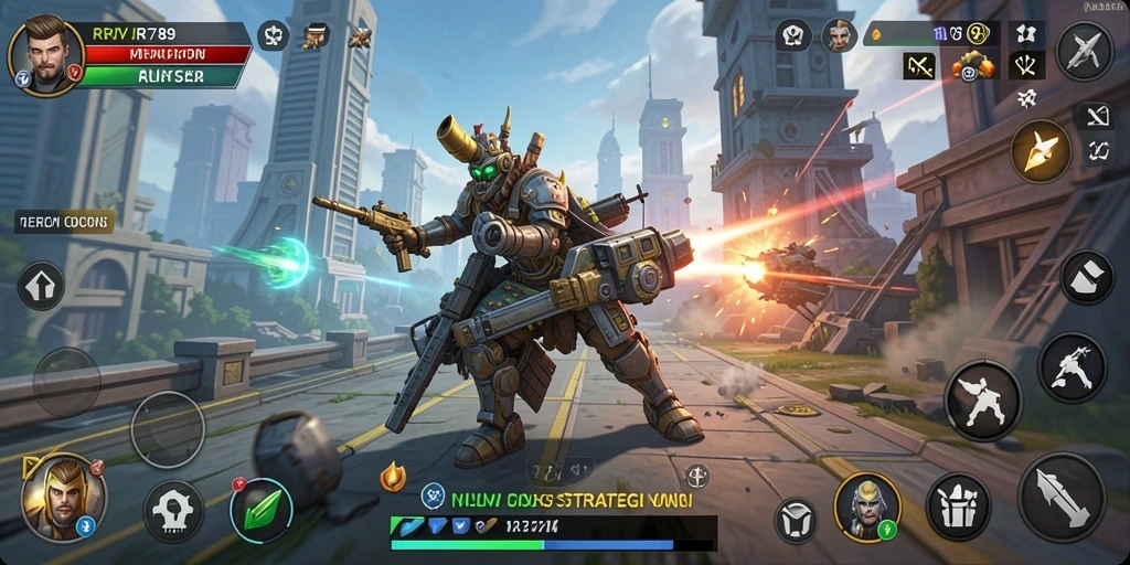 Tampilan gameplay dari game strategi RR789 yang menegangkan.
